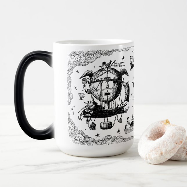 Caneca Mágica Steampunk Journey Mug (Com Donut)