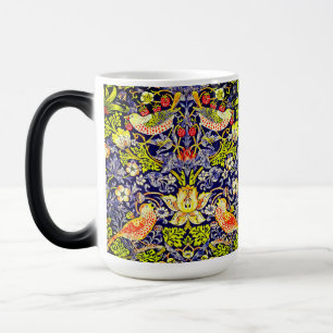 Caneca Mágica Strawberry Thef Birds William Morris