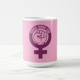 Caneca Mágica Strong Female Lead Feminist Empowerment Quote Logo