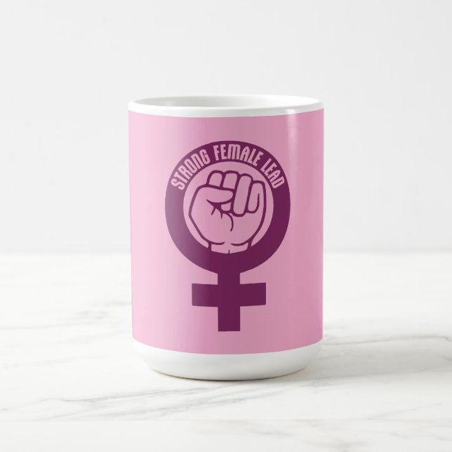 Caneca Mágica Strong Female Lead Feminist Empowerment Quote Logo (Center)