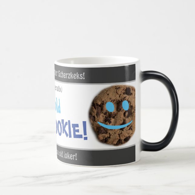 Caneca Mágica Sua velha PIADA COOKIE - bobo traduzido alemão! (Direita)