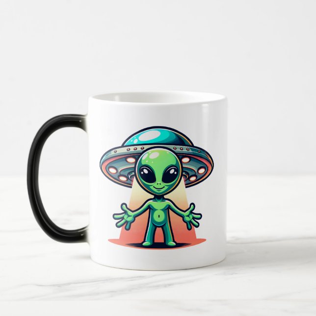 Caneca Mágica Subam-Me | Alienígena e OVNI (Esquerda)