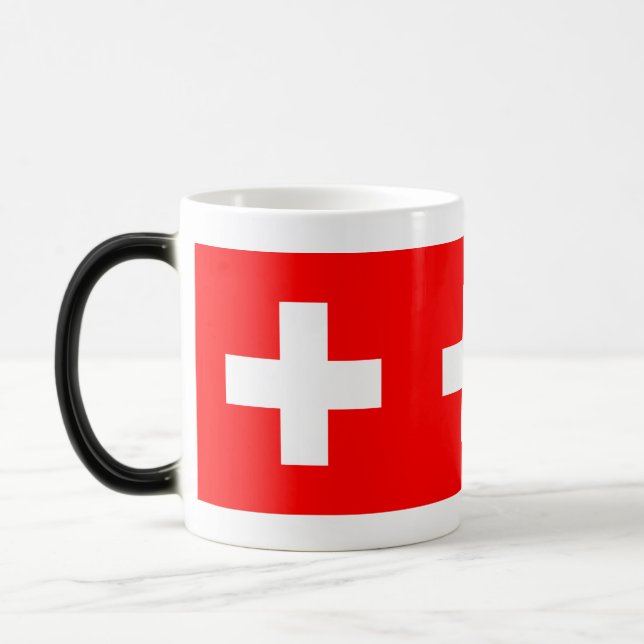 Caneca Mágica Suiça Flag Schweiz Suíça (Esquerda)