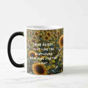 Caneca Mágica Sunflower Field Magic Reveal Mug - Brilhante Como 