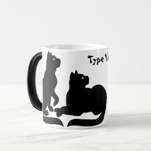 Caneca Mágica Taça de Café de Gata de Gato de Gato Personalizada