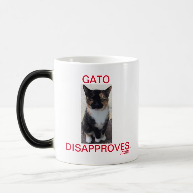 Caneca Mágica Taça, morfina, Gato desaprova (Esquerda)