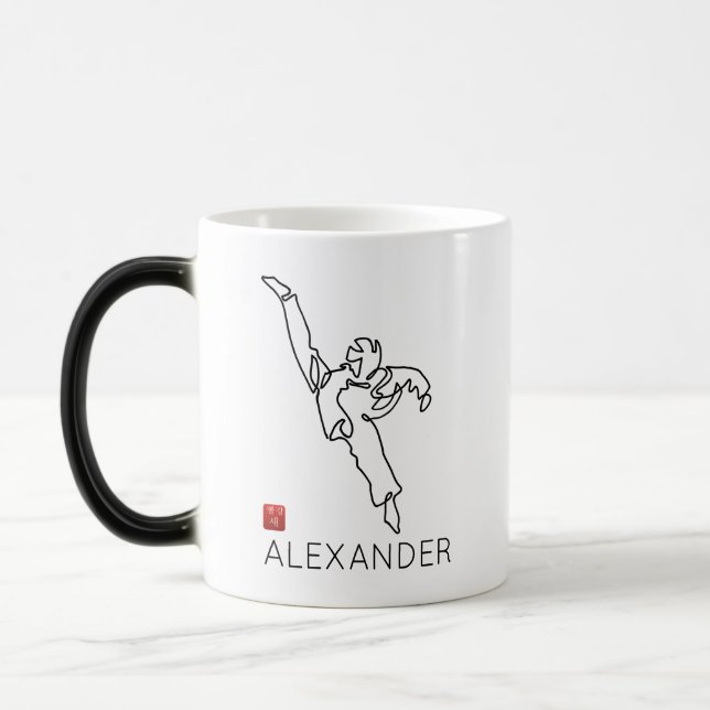 Caneca Mágica TAEKWONDO DWICHAGI back kick 01 (Esquerda)