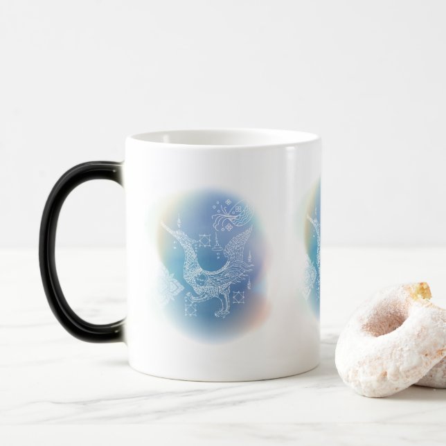 Caneca Mágica Tailandês Yantra para o Fortune Enhanced (Com Donut)