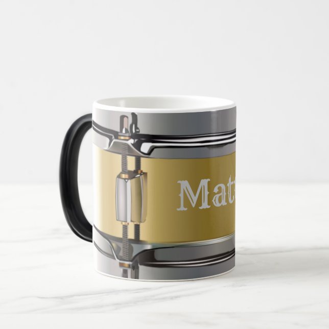 Caneca Mágica Tambor Personalizado Morphing Mug (Frente Esquerda)