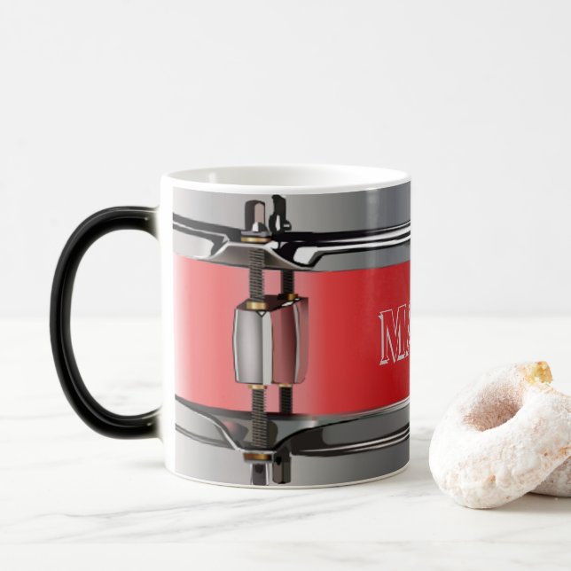 Caneca Mágica Tambor Personalizado Morphing Mug (Com Donut)