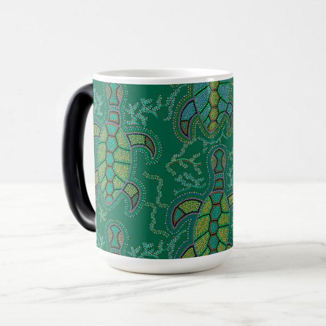 Caneca Mágica Tartaruga do Caribe (Frente Esquerda)