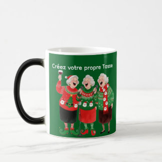 Caneca Mágica Tasse de Noël Festive pour Femmes – Pulls de Noël,