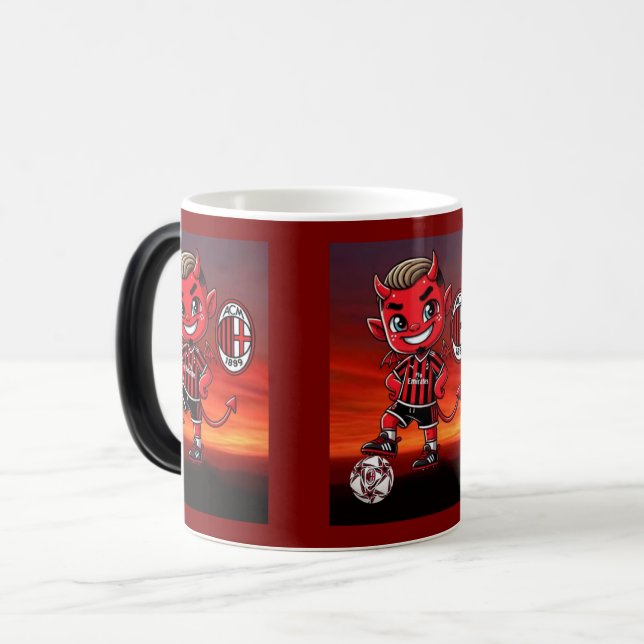 Caneca Mágica Tazza Milan calcio (Frente Esquerda)