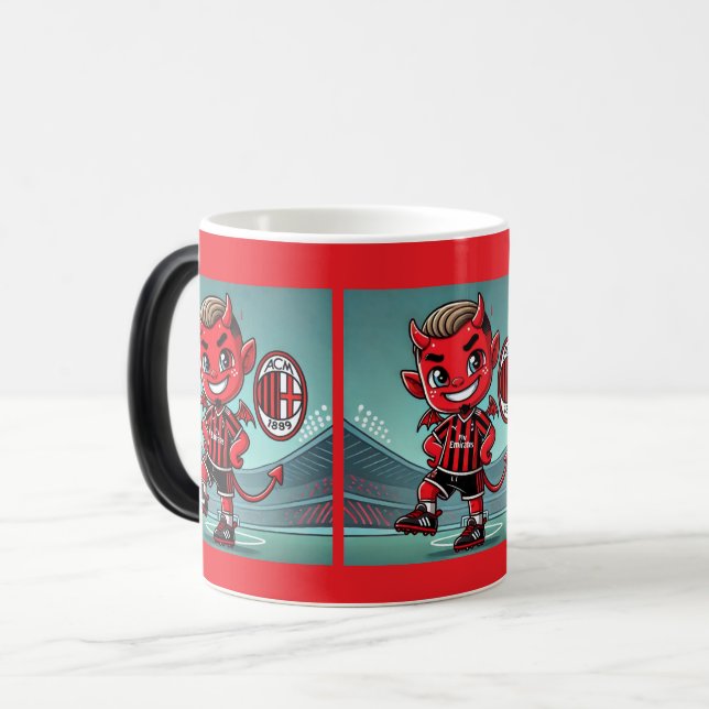 Caneca Mágica Tazza Milan calcio (Frente Esquerda)