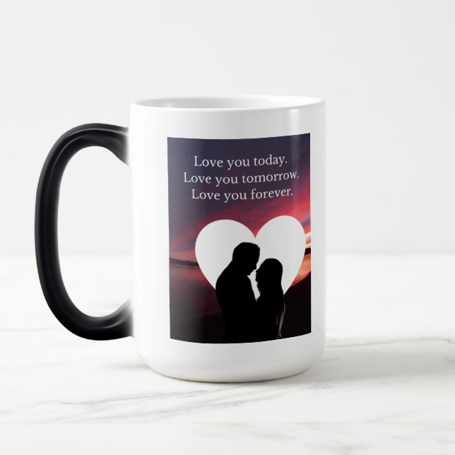 Caneca Mágica Te Amo Para Sempre (Esquerda)