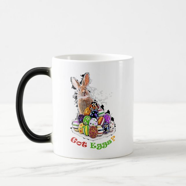 Caneca Mágica Tem Ovos? Ovos Coelhinhos Da Páscoa Engraçados (Esquerda)