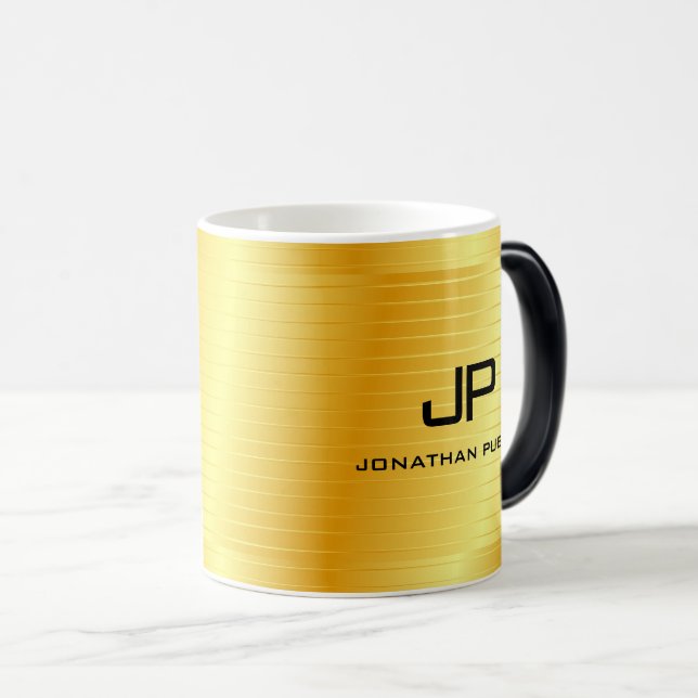 Caneca Mágica Tendência de aparência Dourada elegante para Model (Frente Esquerda)