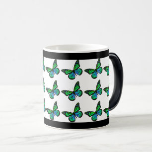 Caneca Mágica Teste padrão da natureza da borboleta