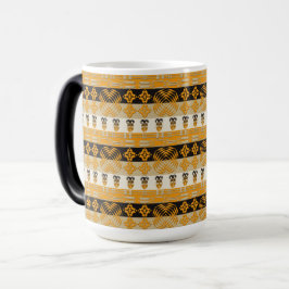 Caneca Mágica Teste padrão tribal africano das listras de Etnic
