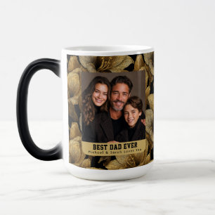Caneca Mágica Têxtil de Amarílis Dourada Papai Pop Aniversário