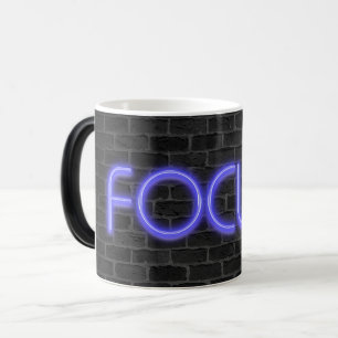 Caneca Mágica texto em foco no bloco
