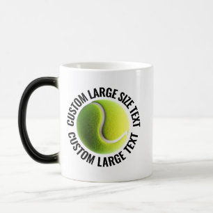 Caneca Mágica Texto Grande & Bola de Tênis 325ml Personalizado c
