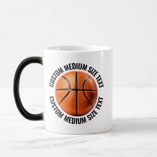 Caneca Mágica Texto Médio & Basquete 325ml Personalizado com Mud