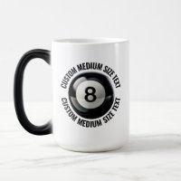 Texto Médio, Bola 8 de Bilhar 450ml Personalizado