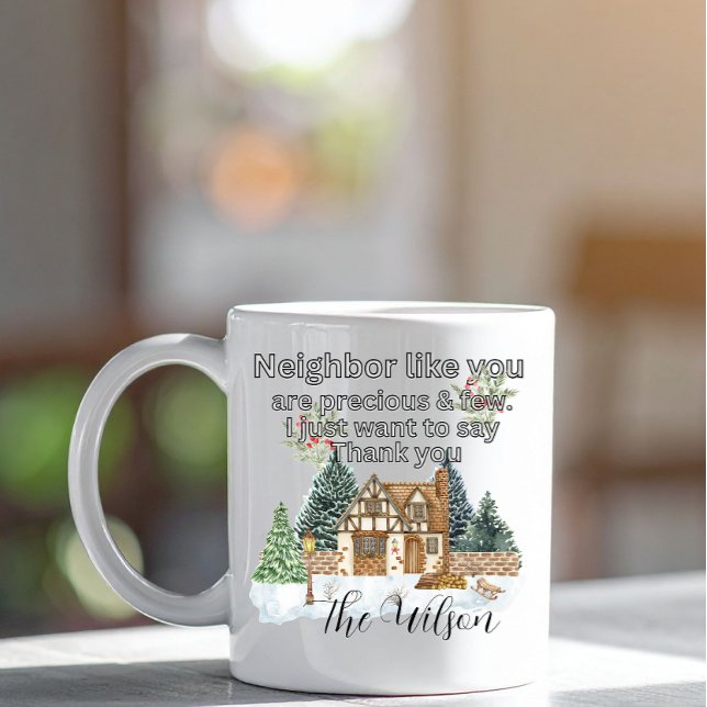Caneca Mágica Thank You Neighbours Heart Christmas 2025 (Criador carregado)