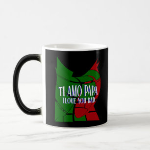Caneca Mágica TI Amo Papa Eu te amo Pai