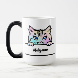 Caneca Mágica Tie Dye Gatinho Mug