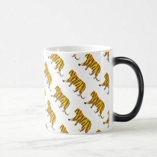 Caneca Mágica Tiger preto e laranja