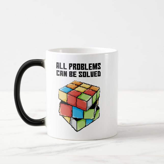 Caneca Mágica Todos Os Problemas Podem Ser Resolvidos Positivame (Esquerda)
