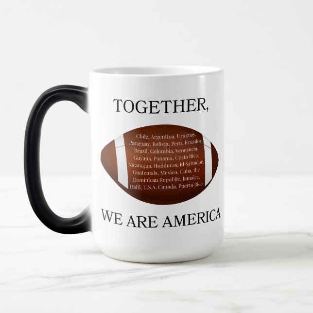 Caneca Mágica Together We Are America  (Esquerda)