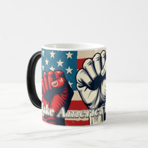 Caneca Mágica Torne a América livre novamente Trabalho de arte