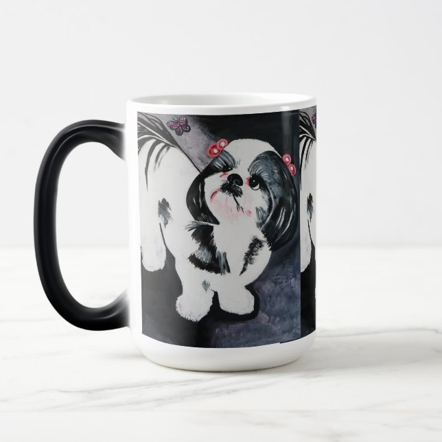 CANECA MÁGICA TORTA SHIH   TZU DO DOCINHO (Esquerda)