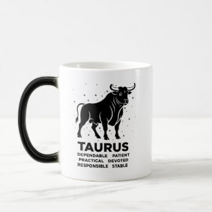 Caneca Mágica "Touro personalizado signo do zodíaco Nome e carac