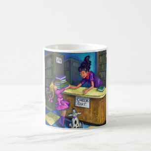 Caneca Mágica Trabalho de arte de Saída de Biblioteca