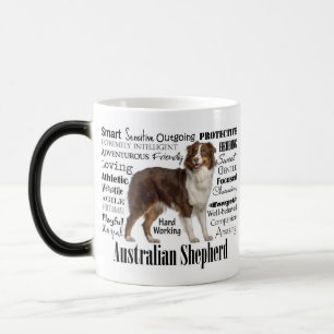 Caneca Mágica Traços de Shepherd Vermelho Australiano