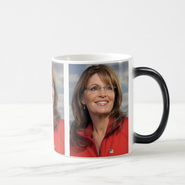 Caneca Mágica Trapaceiro indo da menina de cobrir de Sarah Palin (Direita)