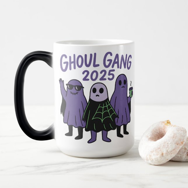 Caneca Mágica Trendy Ghoul Gang Café Squad Halloween 2025 (Com Donut)