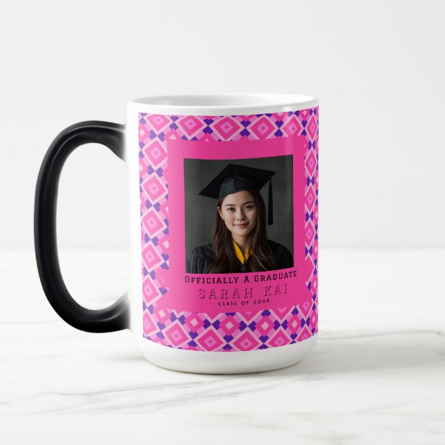 Caneca Mágica Trendy Square Print Gift For Him Grad (Esquerda)