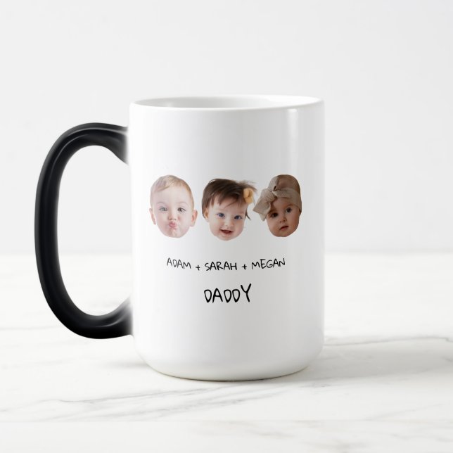 Caneca Mágica Três brinde de bebê para avô, avó (Esquerda)