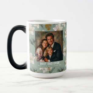Caneca Mágica Tributo Floral ao Pai com Amarílis Verde