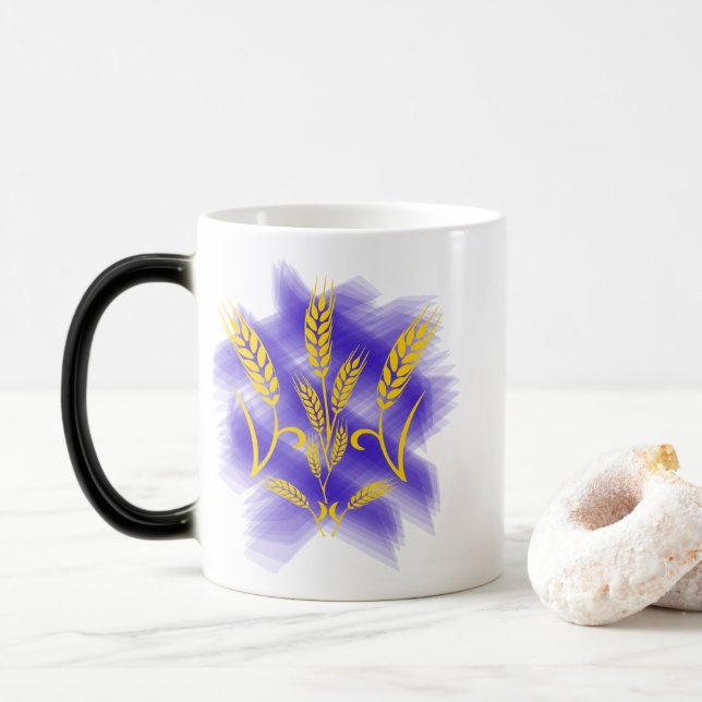 Caneca Mágica Tridente ucraniano feito de espiga de trigo (Com Donut)