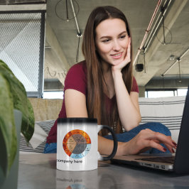 Caneca Mágica trigramas e relógio chinês personalizável