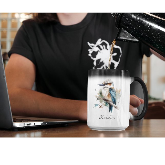 Caneca Mágica True Blue Kookaburra, personalizado (Criador carregado)