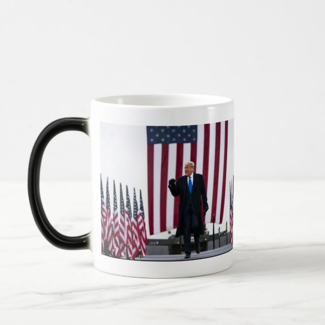Caneca Mágica Trump 2024 Retire a América (Esquerda)
