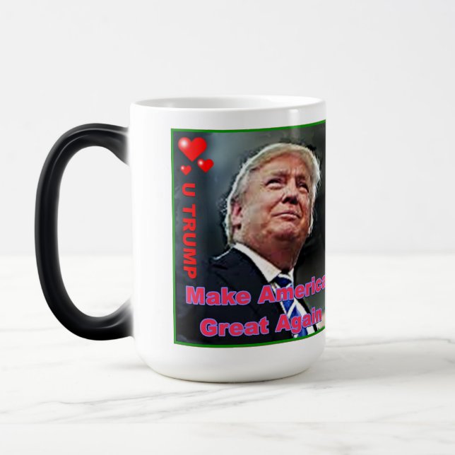 Caneca Mágica Trump Slogans Morphing Mug (Esquerda)