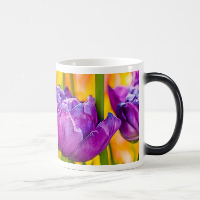 Caneca Mágica Tulipas Encantando Rosa Profundo (Direita)